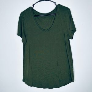 Women’s Ana Olive Green Short Sleeve Top